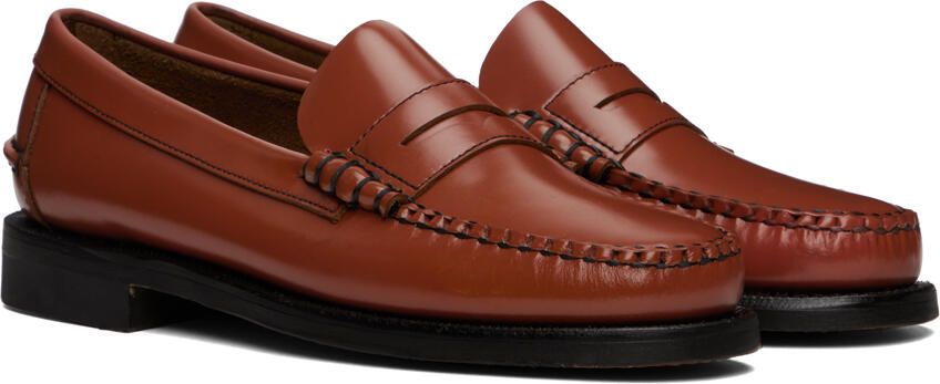 Sebago Tan Classic Dan Loafers - Picture 2