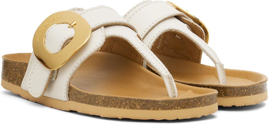 See by Chloé Beige Chany Fussbett Sandals - Picture 2