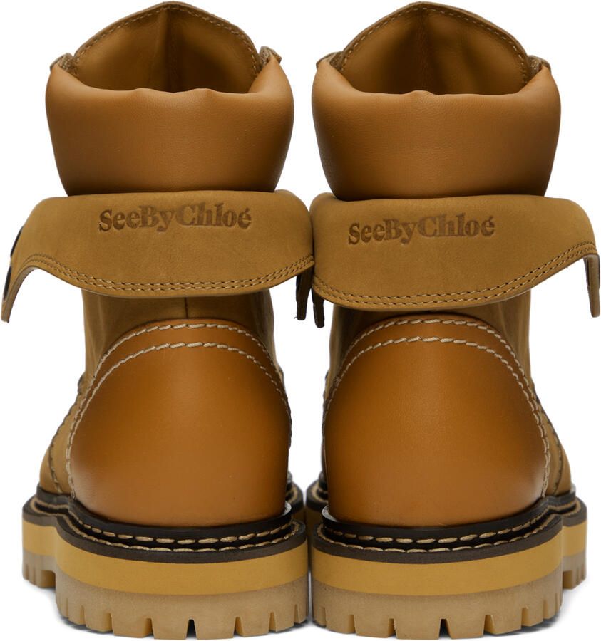 See by Chloé Beige Eileen Boots