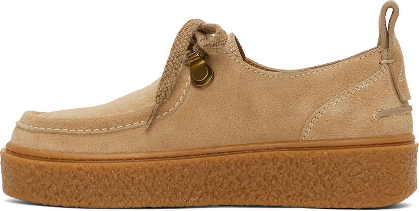 See by Chloé Beige Jille Brogue Loafers - Picture 3