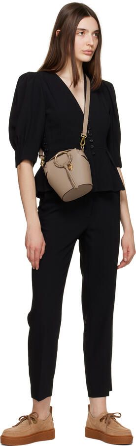 See by Chloé Beige Jille Brogue Loafers - Picture 4