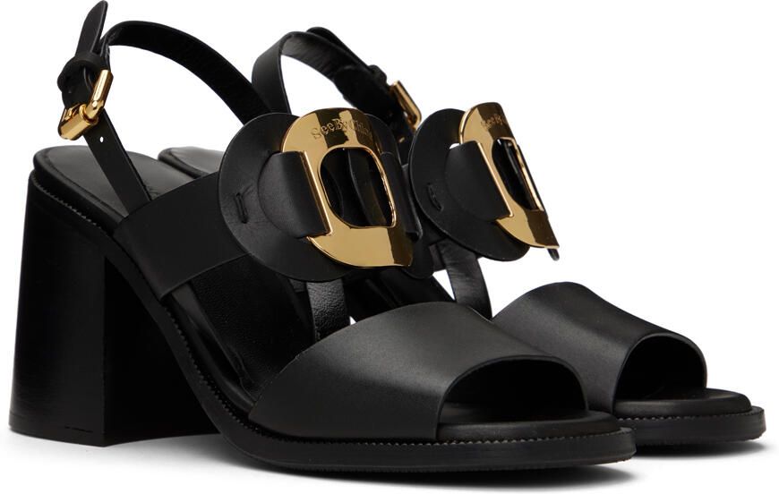 See by Chloé Black Chany Heeled Sandals - Picture 2