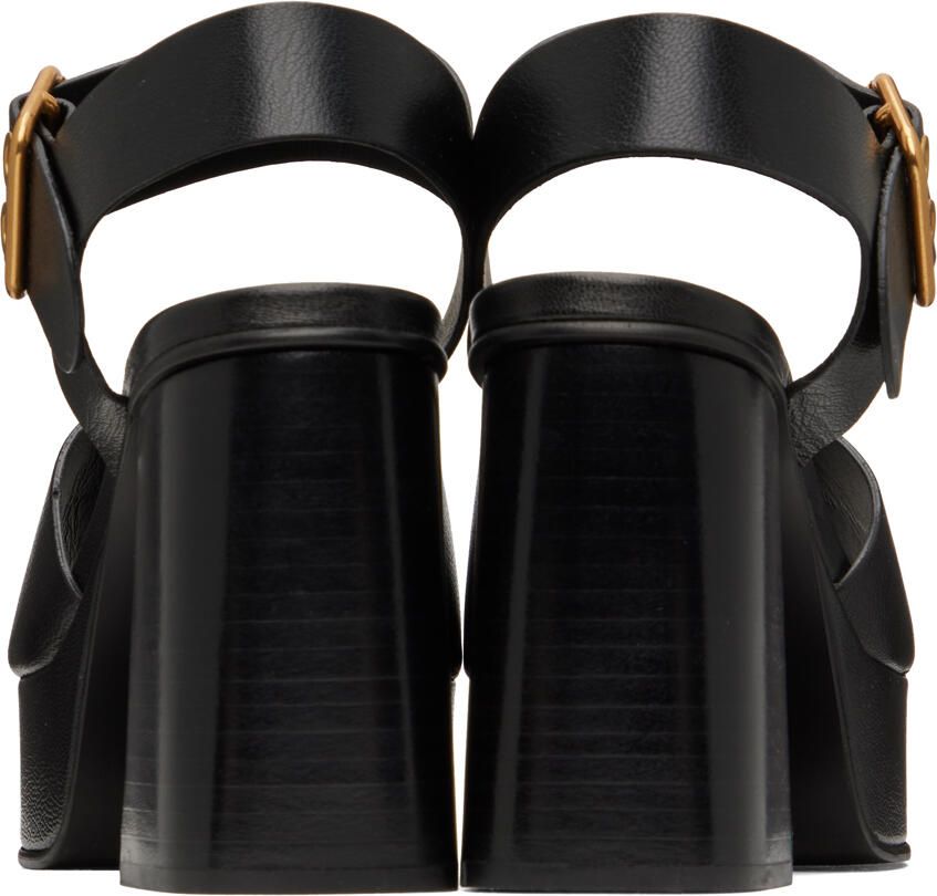 See by Chloé Black Lexy Heeled Sandals