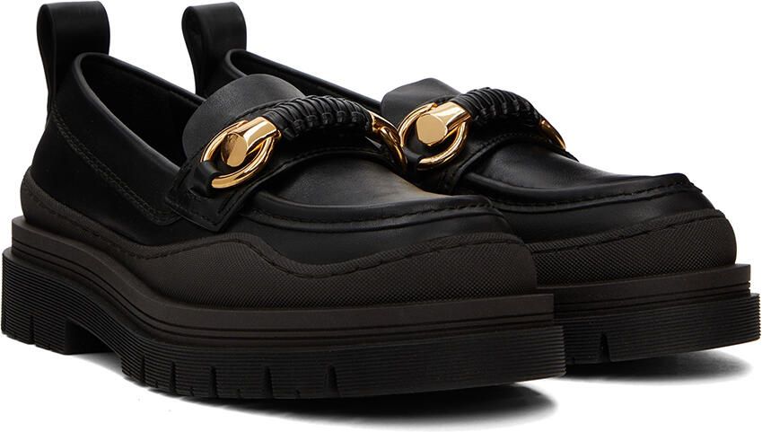 See by Chloé Black Lylia Lug Loafers - Picture 2