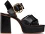 See by Chloé Black Lyna Heeled Sandals - Thumbnail 1