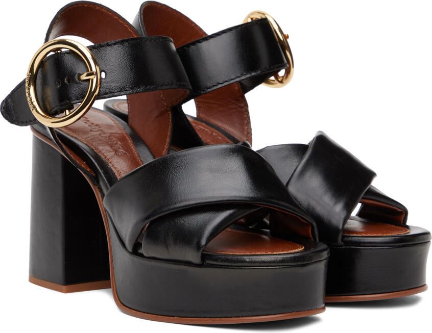 See by Chloé Black Lyna Heeled Sandals - Picture 2