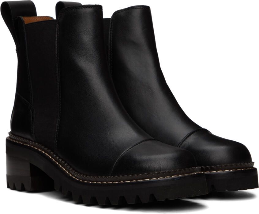 See by Chloé Black Mallory Ankle Boots - Picture 2