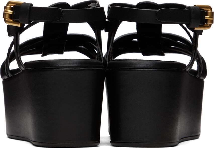 See by Chloé Black Sierra Heeled Sandals
