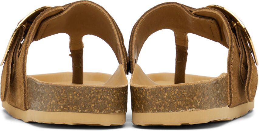 See by Chloé Brown Chany Fussbett Thong Sandals