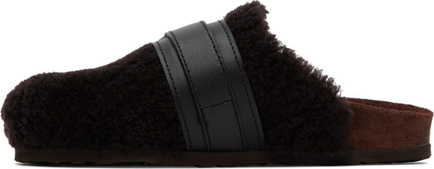 See by Chloé Brown Gema Shearling Mules - Picture 3