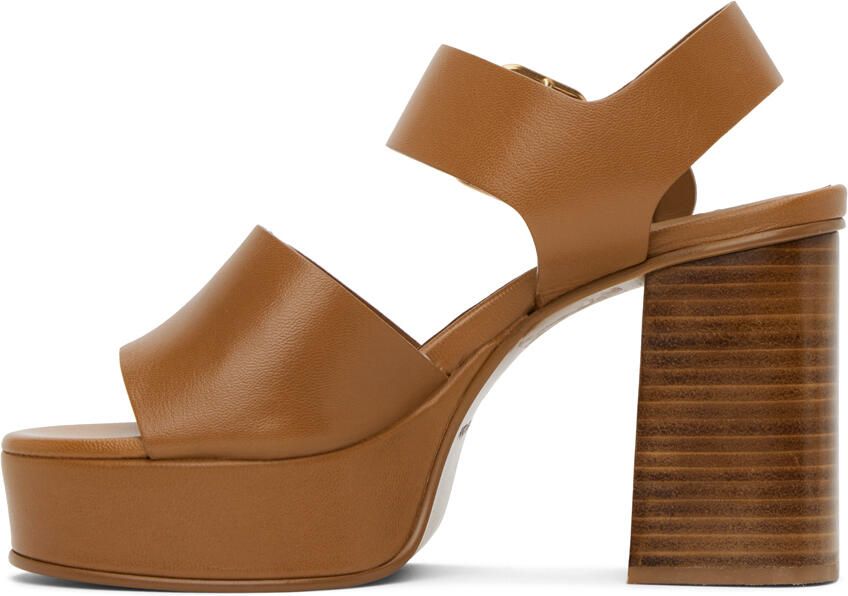 See by Chloé Brown Lexy Heeled Sandals - Picture 3