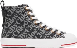 See by Chloé Gray Aryana Denim Sneakers