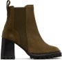 See by Chloé Khaki Mallory Ankle Boots - Thumbnail 1