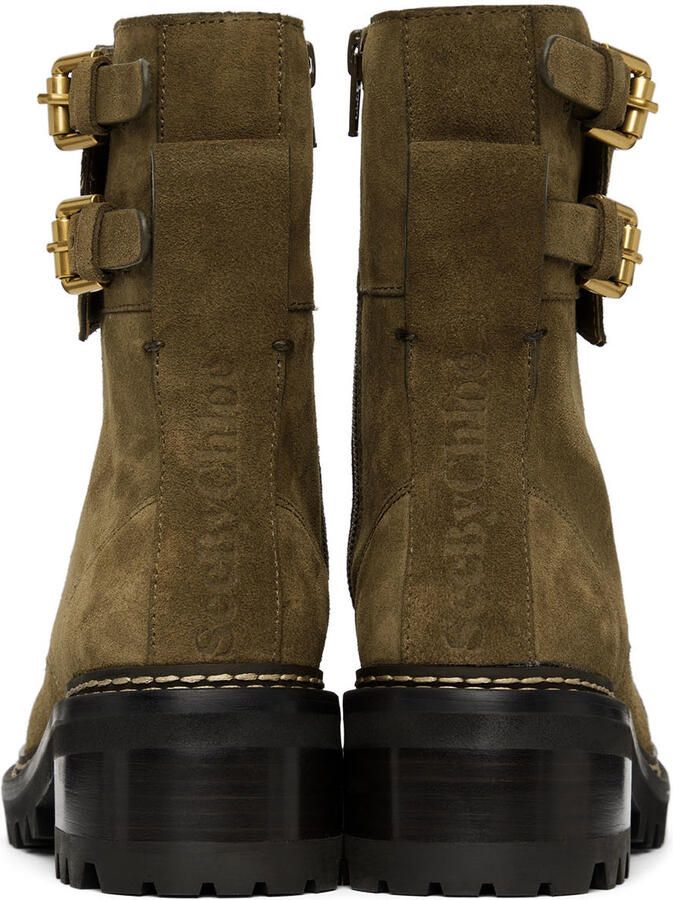 See by Chloé Khaki Mallory Combat Boots - Picture 3
