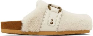 See by Chloé Off-White Gema Shearling Mules