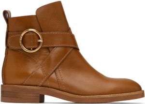 See by Chloé Tan Lyna Ankle Boots