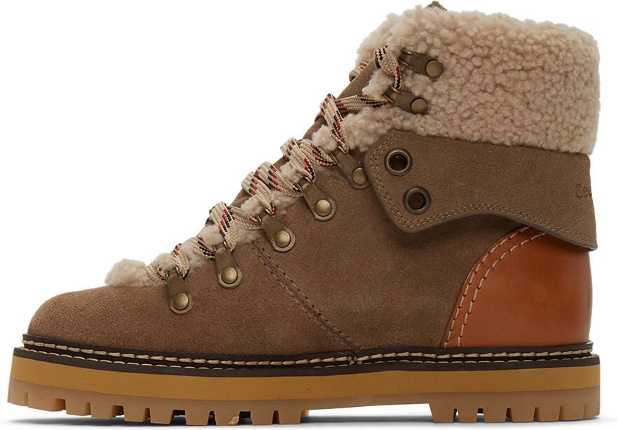 See by Chloé Taupe Eileen Ankle Boots - Picture 2