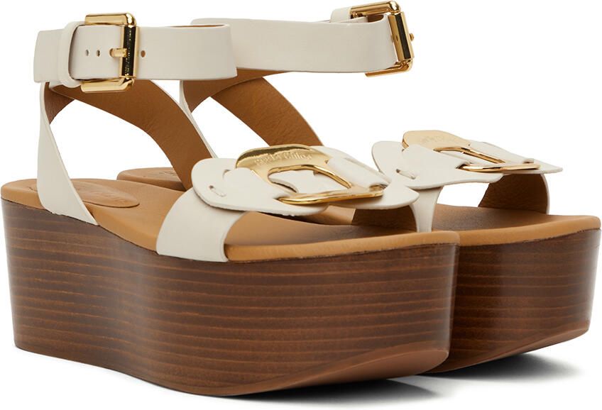 See by Chloé White Chany Platform Sandals - Picture 2