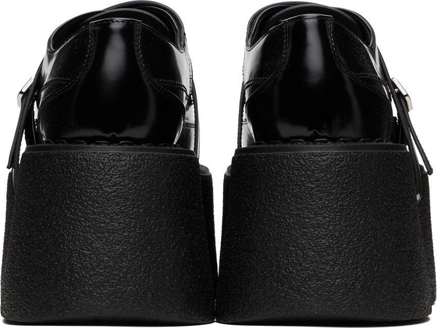 SHANG XIA SSENSE Exclusive Black Superstack Oxfords