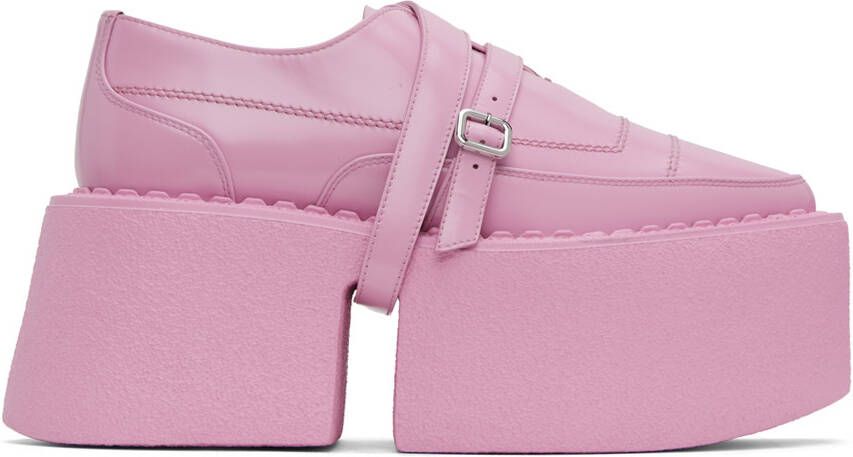 SHANG XIA SSENSE Exclusive Pink Superstack Oxfords