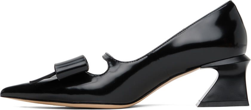 Shushu Tong Black Bow Heels - Picture 3