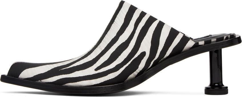 Simon Miller Black & White Bandi Mules - Picture 3