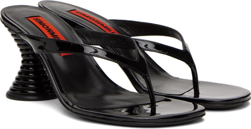 Simon Miller Black Beep Heeled Sandals - Picture 2