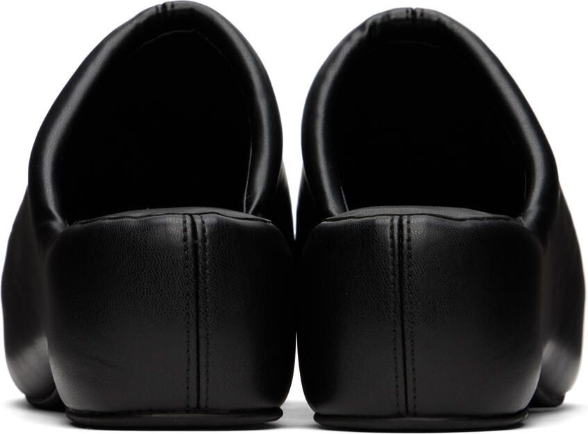 Simon Miller Black Faux-Leather Bubble Clogs
