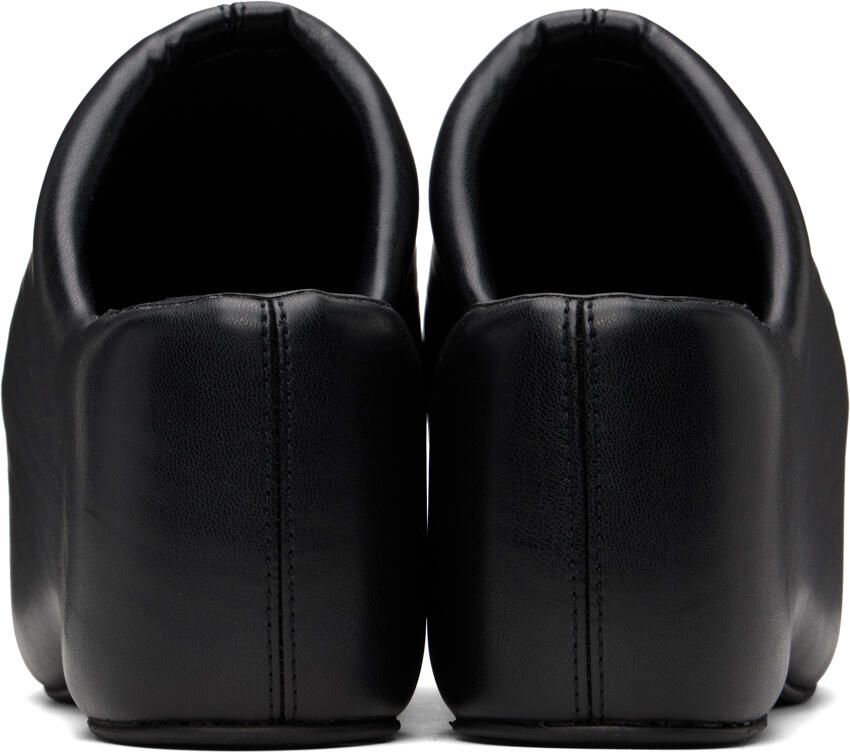 Simon Miller Black Faux-Leather Platform Bubble Clogs