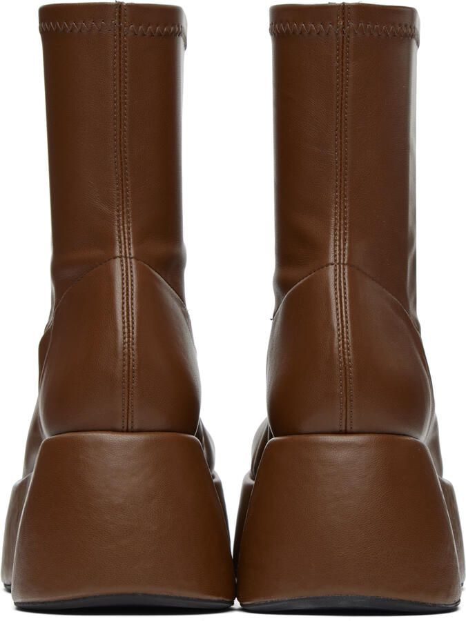 Simon Miller Brown Faux-Leather Boots - Picture 3