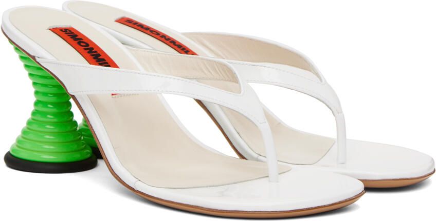 Simon Miller White Beep Heeled Sandals - Picture 2