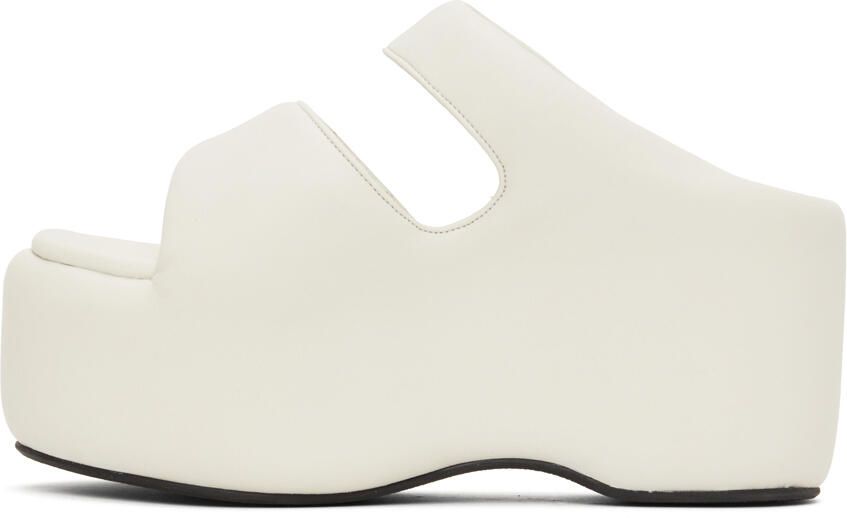 Simon Miller White Bubble Flat Sandals - Picture 3
