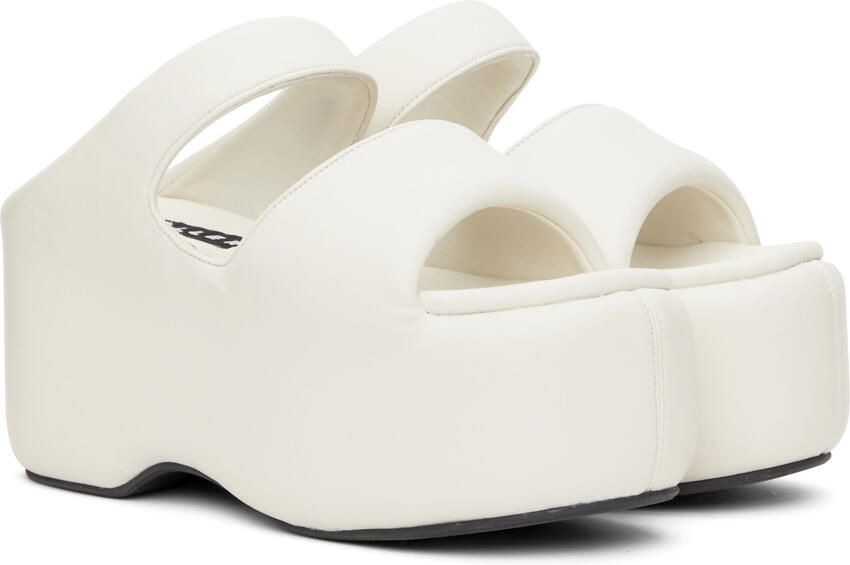 Simon Miller White Bubble Flat Sandals - Picture 2