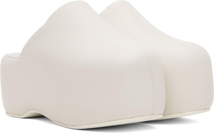 Simon Miller White Vegan Leather Bubble Platform Clog - Picture 2