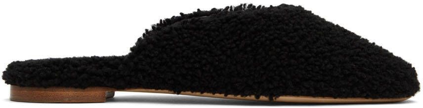 Sleeper Black Shearling Slippers