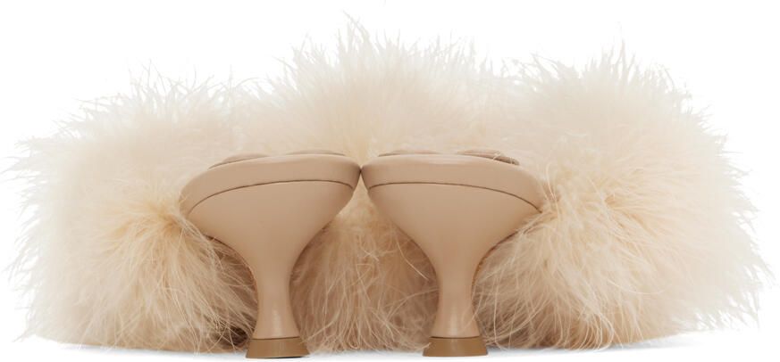 Sleeper Beige Pom Heeled Sandals