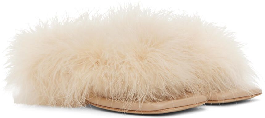 Sleeper Beige Pom Heeled Sandals - Picture 3