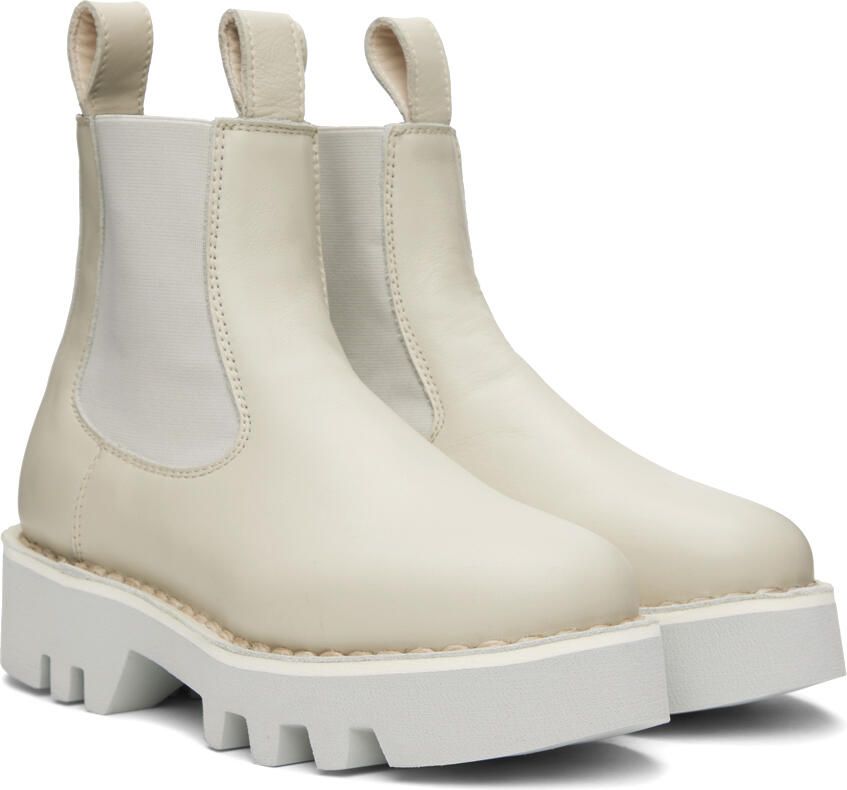 Sofie D'Hoore Off-White Foal Boots