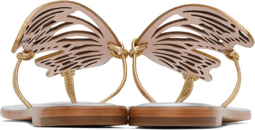 Sophia Webster Gold Talulah Flat Sandals