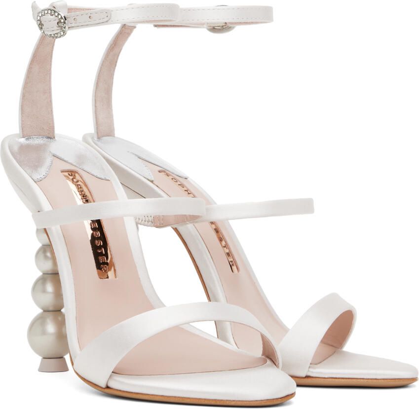 Sophia Webster Off-White Rosalind Pearl Heeled Sandals