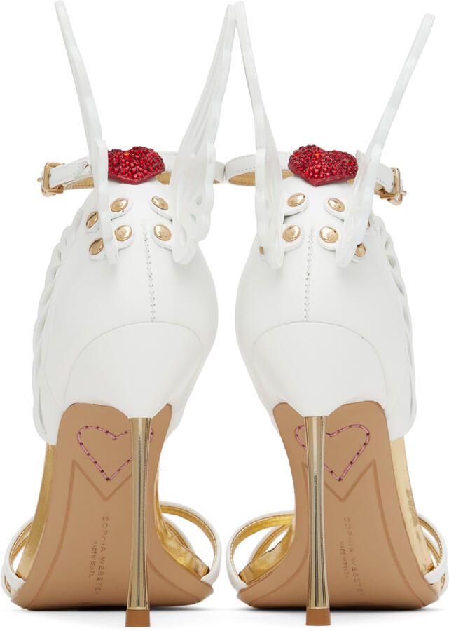 Sophia Webster White Heavenly Heeled Sandals - Picture 5