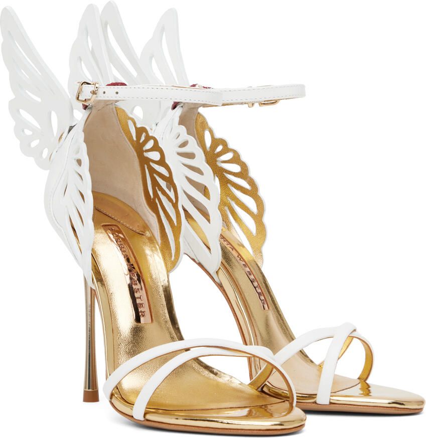Sophia Webster White Heavenly Heeled Sandals - Picture 3