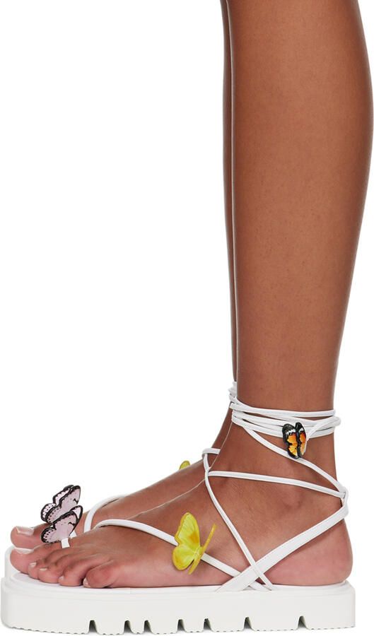 Sophia Webster White Vanessa Platform Sandals - Picture 3