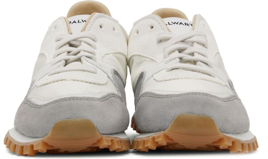 Spalwart Grey & Off-White Marathon Trail Low Sneakers - Picture 3