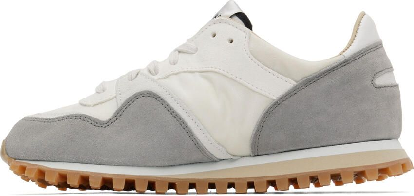 Spalwart Grey & Off-White Marathon Trail Low Sneakers - Picture 4