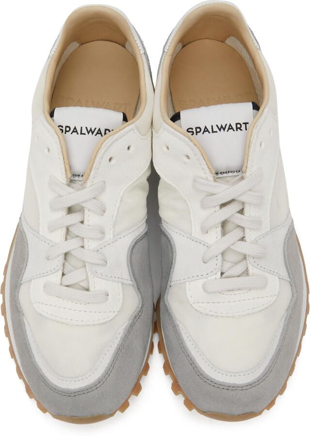 Spalwart Grey & Off-White Marathon Trail Low Sneakers