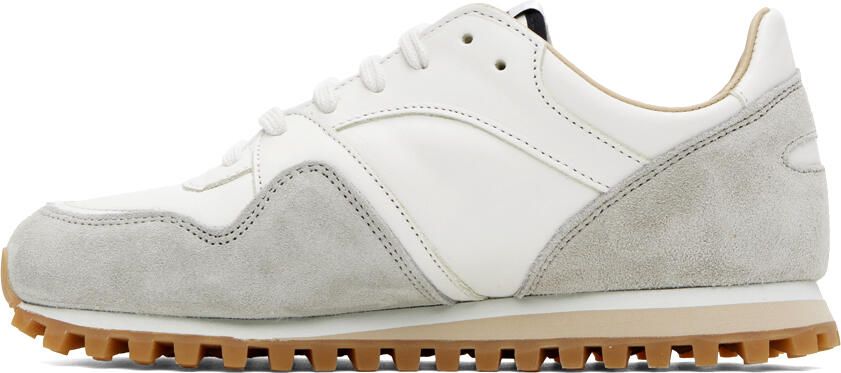 Spalwart White & Gray Marathon Trail Low Sneakers - Picture 4