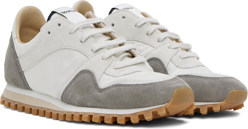 Spalwart White & Gray Marathon Trail Low Sneakers - Picture 2