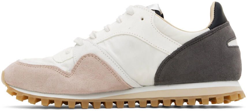 Spalwart White & Pink Marathon Trail Low Mix Sneakers - Picture 3