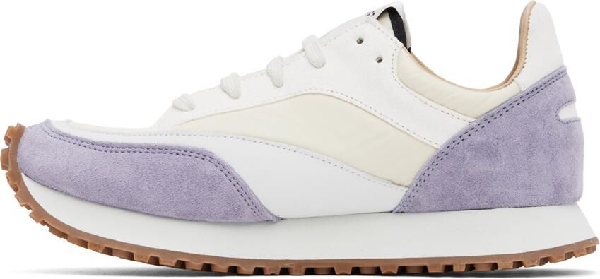 Spalwart White & Purple Tempo Sneakers - Picture 3